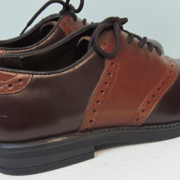 NUNN BUSH Size 10 M Monroe Saddle Two Toned Oxford MCM MobBoss MadMen Suits Hip - Picture 3 of 8